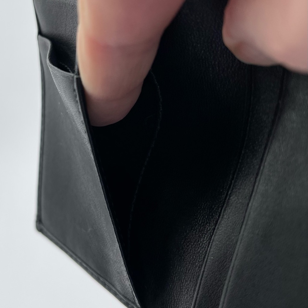 Coach Black Embossed Leather Wallet - Picture 10 of 10